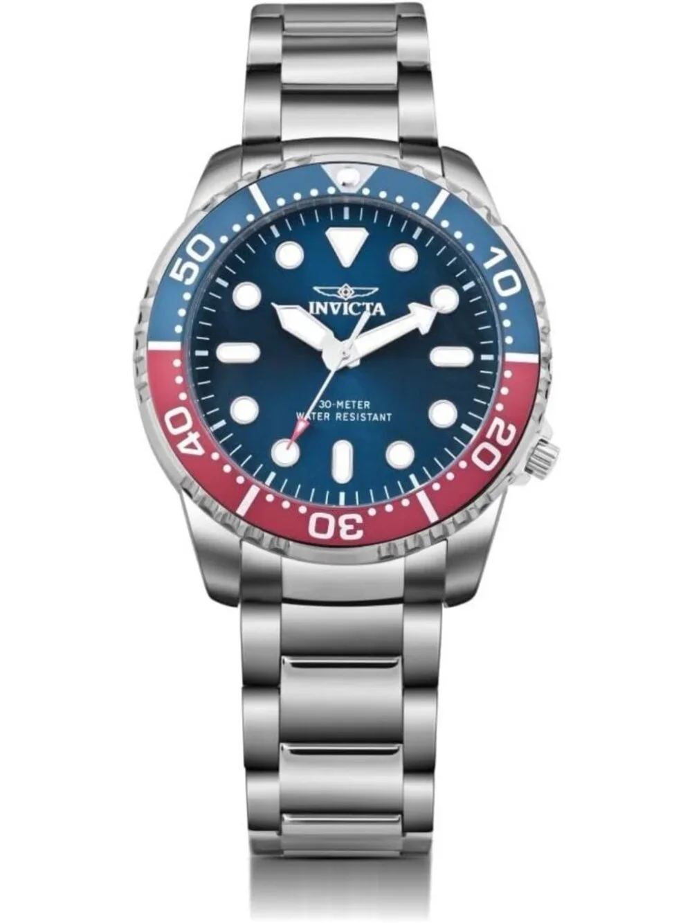 Men's 48mm Stainless Steel Pro Diver Watch, Blue Dial, Quartz Movement